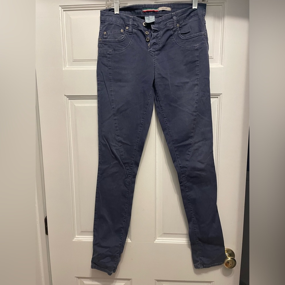 Please - Italian brand - blue skinny pants size Small